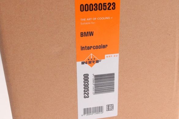 Радіатор інтеркулера BMW 5 (F10) / 7 (F01 / F02 / F03 / F04) 2.0 / 3.0D 08- 30523NRF фото