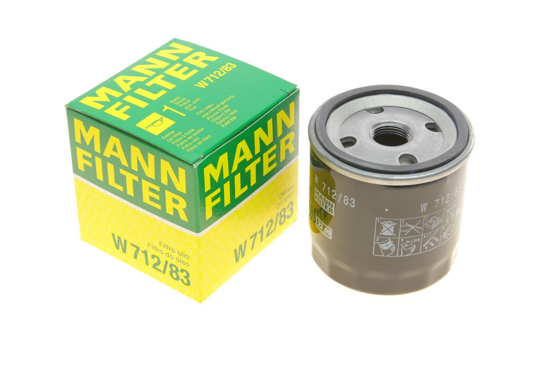 Filtre à huile MANN-FILTER W 712/83