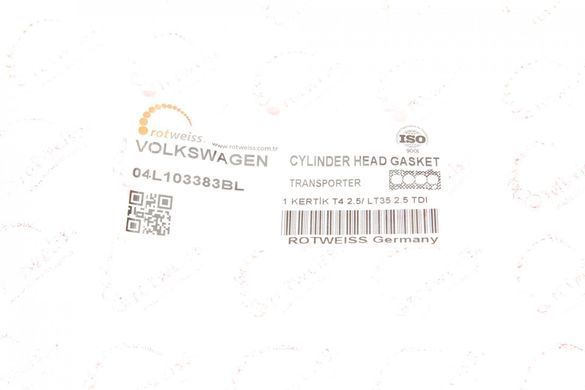 Прокладка ГБЦ VW Caddy 2.0 TDI 15-, &Oslash;82,00 мм, 1,71 мм, 3 метки (внутри OE VAG) 04L103383BL фото