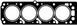 Прокладка ГБЦ Opel Omega B 2.0 92-00, &Oslash;87,50 мм, 1,30 мм 612677510RNZ фото 2