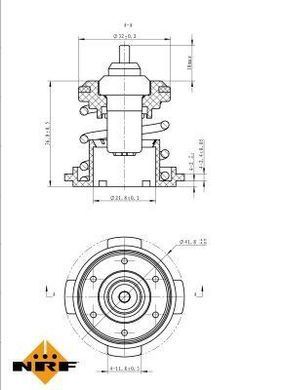 Термостат VW Caddy IV 1.2TSI / 1.4TSI 15- (87&deg;C) 725225NRF фото