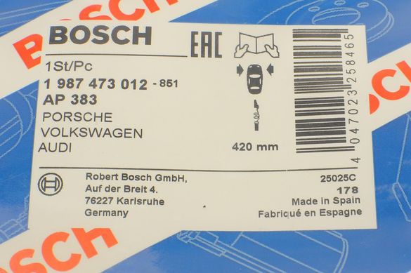 Датчик зносу передніх колодок гальмівних VW Touareg 02-10 / Audi Q7 06-15 1987473012 фото