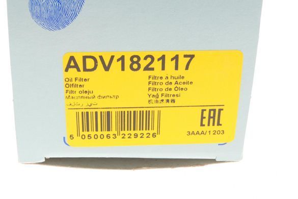 Фильтр масляный VW Crafter 2.5TDI 06-16 ADV182117BPR фото