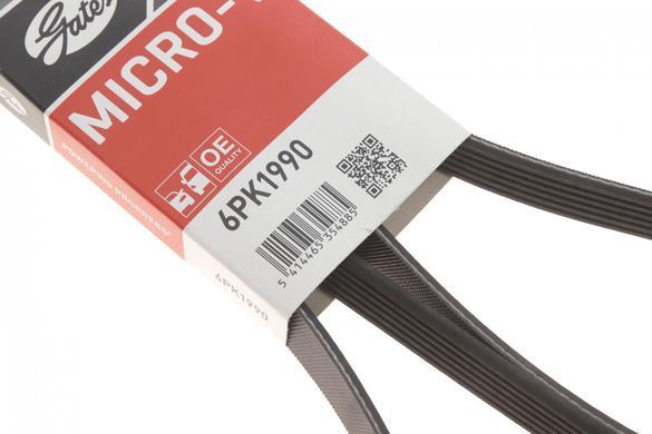 Ремінь генератора BMW 3 (E90-E93) / 5 (E60 / E61) / 7 (E65 / E66 / E67) / X5 (E70) 04-11 N52 / N53 6PK1990GAT фото