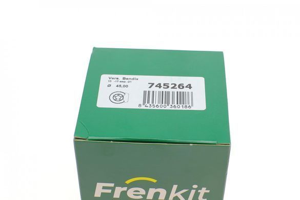 Ремкомплект переднього супорта Renault Twingo 93- (d=45 мм)(+поршень/напрямна)(Bendix) Superkit 745264 фото