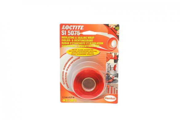 Loctite SI 5075 RD 4,27 м Стрічка силіконова (-54/+260°C) (міцність 48 Н/мм) 1684617HEN фото