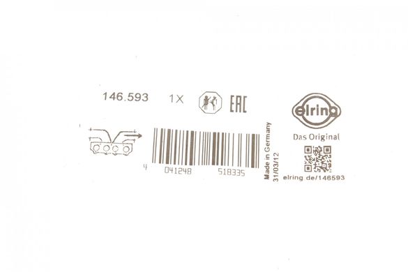 Прокладка випускного колектора BMW (M51)-325/525 TD/TDS 91-04 146593ELR фото