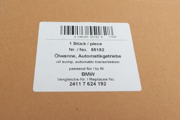 Маслозбірник (піддон) BMW 3 (F30 / F80) / 5 (F10 / F11) / 7 (F01 / F02 / F03 / F04) (N47 / N20 / N55 / N57) 55182AIC фото