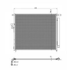 Радіатор кондиціонера (з осушувачем) Ford Ranger 2.2 / 3.2TDCi / 2.5i 11- 350425NRF фото