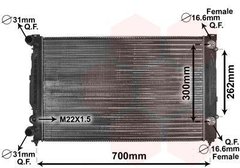 Радіатор охолодження Audi A4 / A6 / VW Passat 94-05 03002122WEZ фото