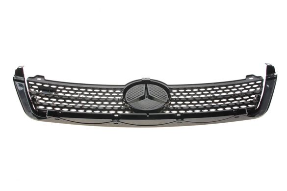 Решетка радиатора Mercedes Sprinter CDI 03- (c улыбкой и значком) 9018800385 фото