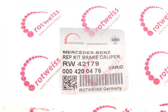 Направляющая заднего суппорта (комплект) Mercedes 609D-711D / Vario (0004200476) RW42179 фото