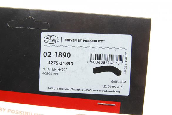 Патрубок радіатора пічки Fiat Doblo 1.9D Multijet 05- 021890GAT фото